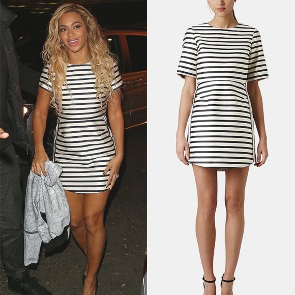 Topshop Striped Mini Dress